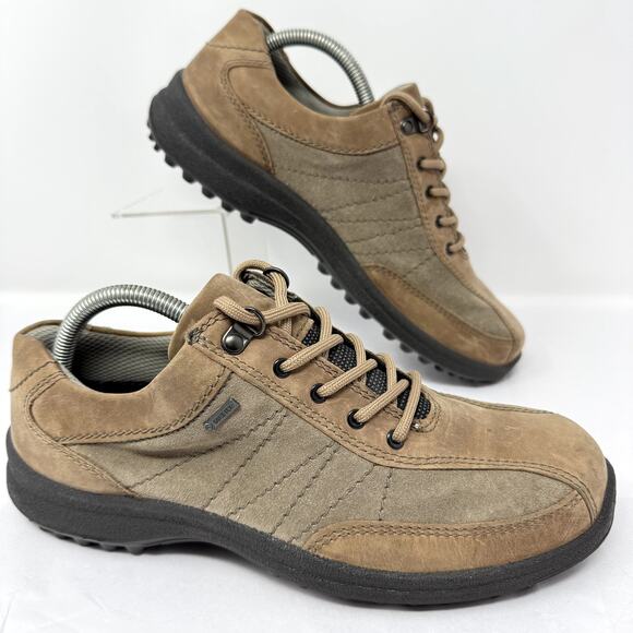 Hotter Gore-Tex Men’s Shoes Brown Suede Leather Lace Up Walking UK 8 US 10 - Picture 1 of 11